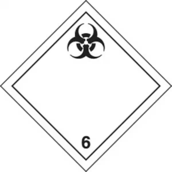 Accuform TDG PLACARD CLASS 6 273MM x 273MM TCP636VS100 TCP636VS100 - main